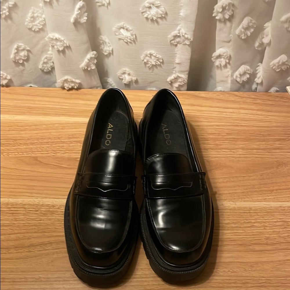 Aldo Black Loafers for Women